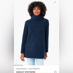 Dudley Stephens Vello Fleece Cobble Hill Turtleneck Navy Size XXL